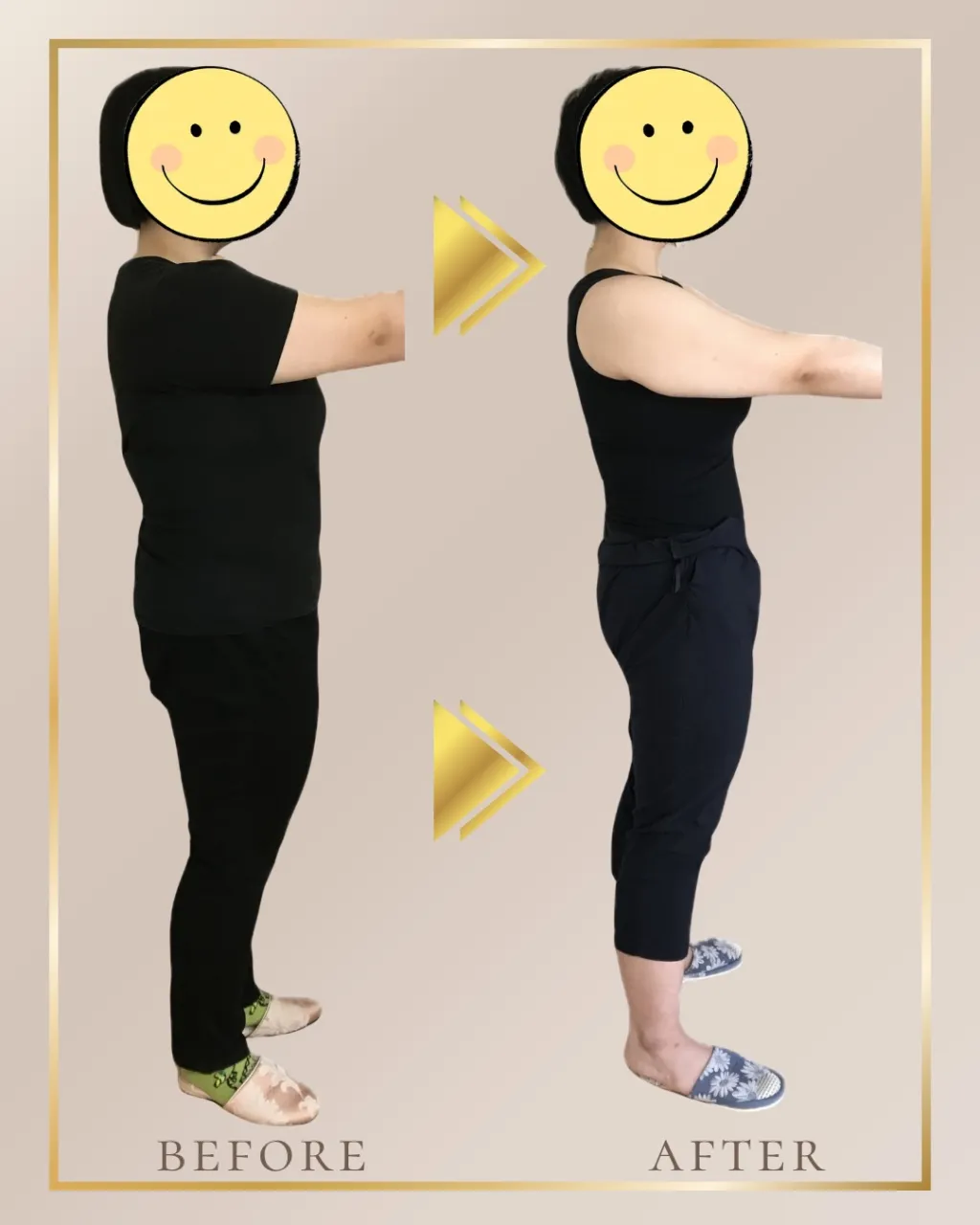 \横から見たシルエット、こんなに変わります!✨/